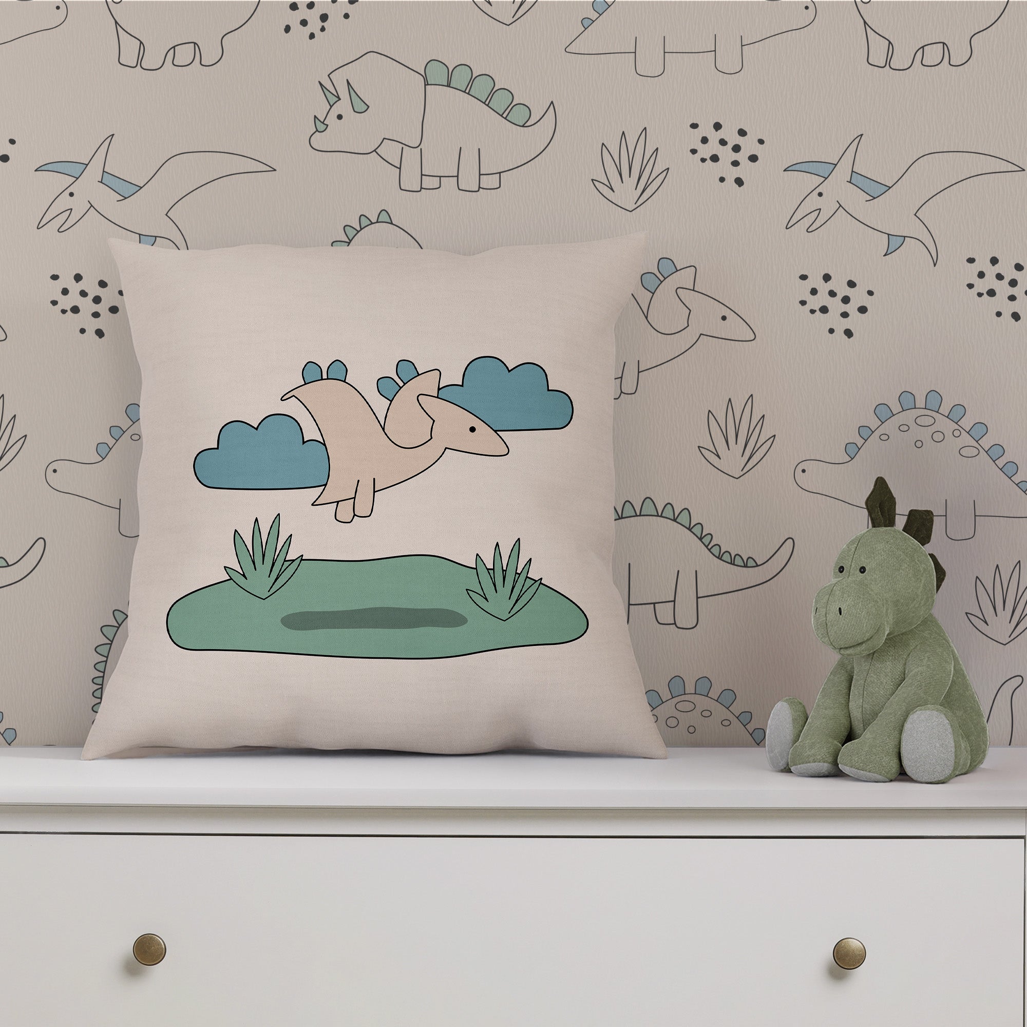 Dino Cushion Cover