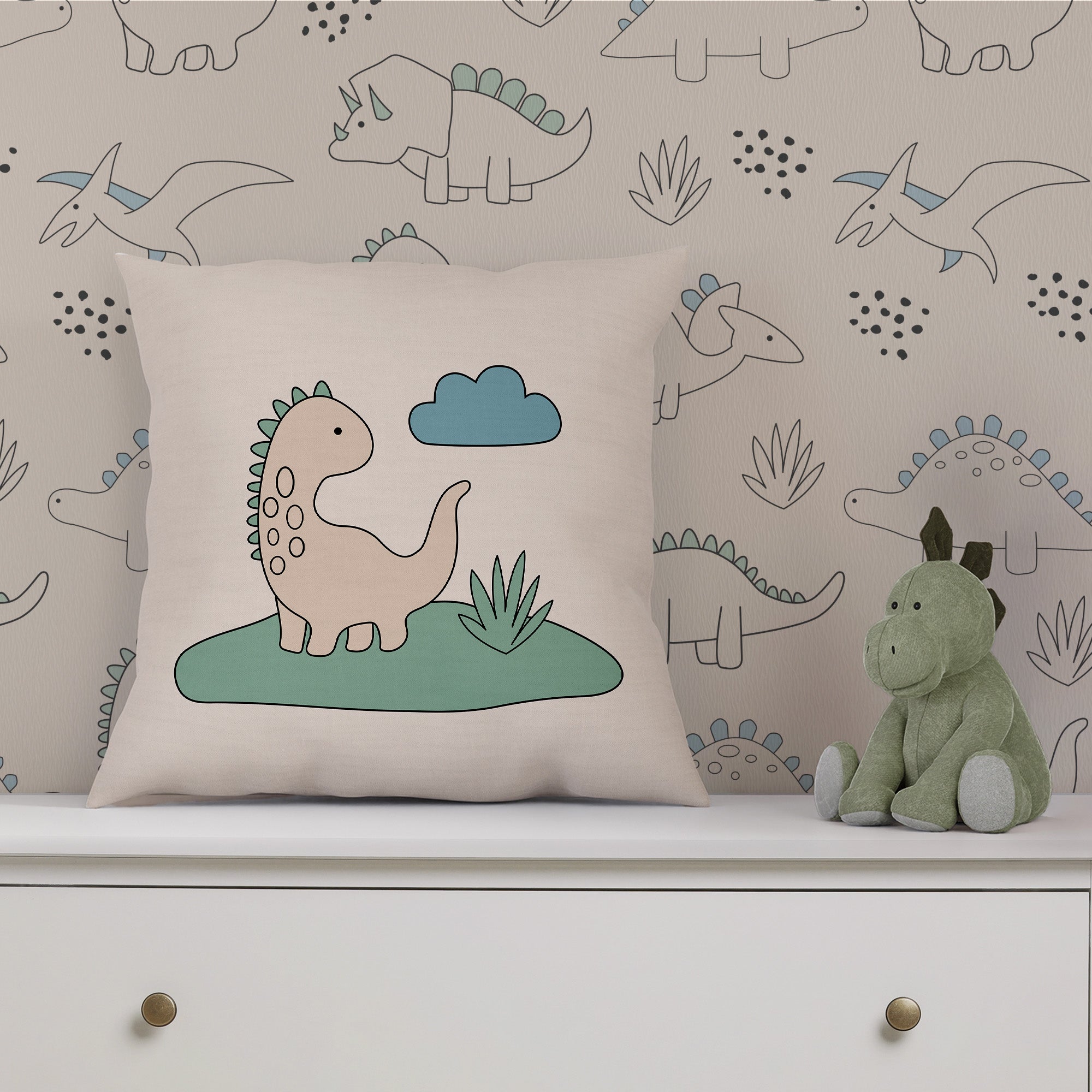 Dino Cushion Cover