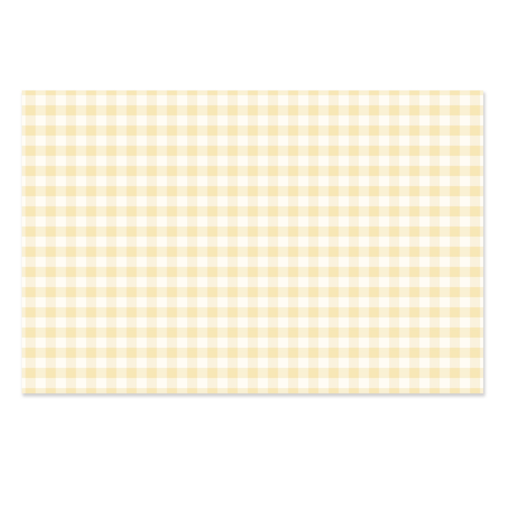 Gingham tablecloth