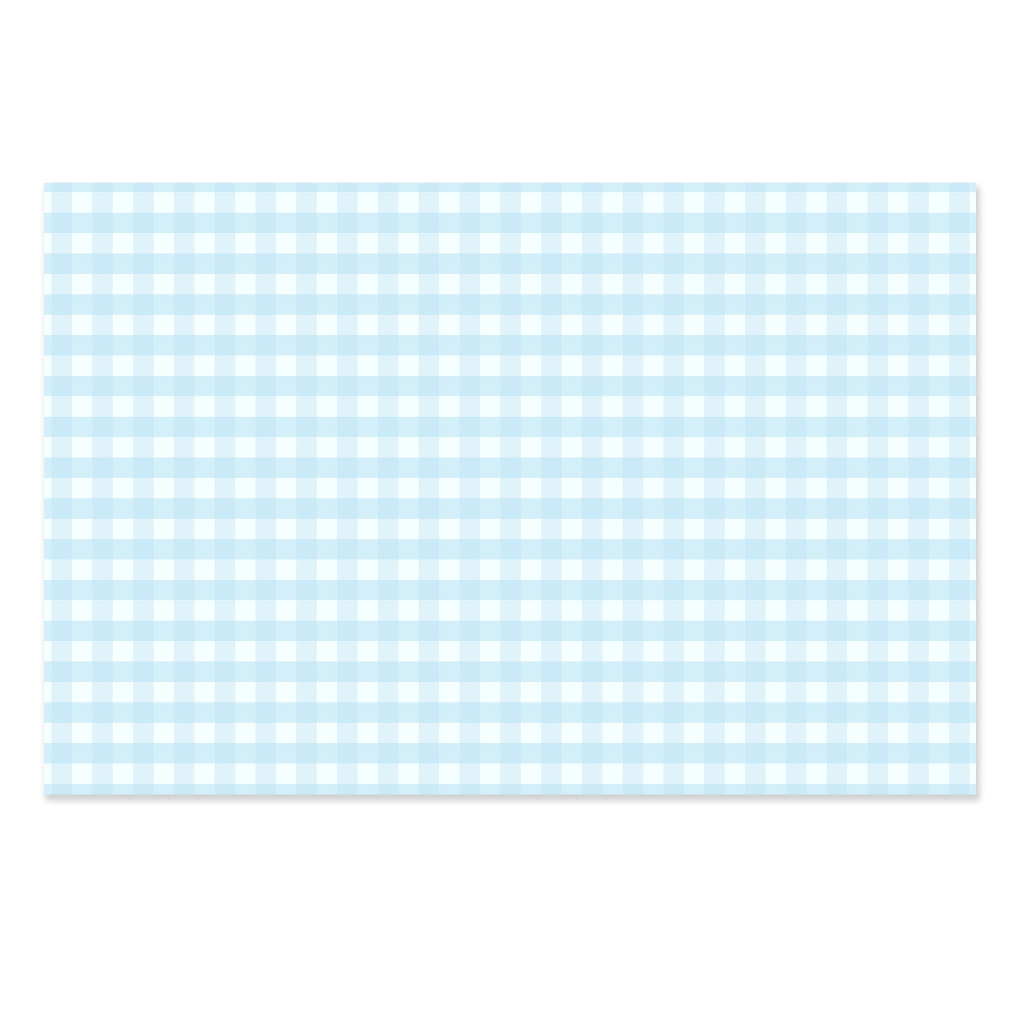 Gingham tablecloth