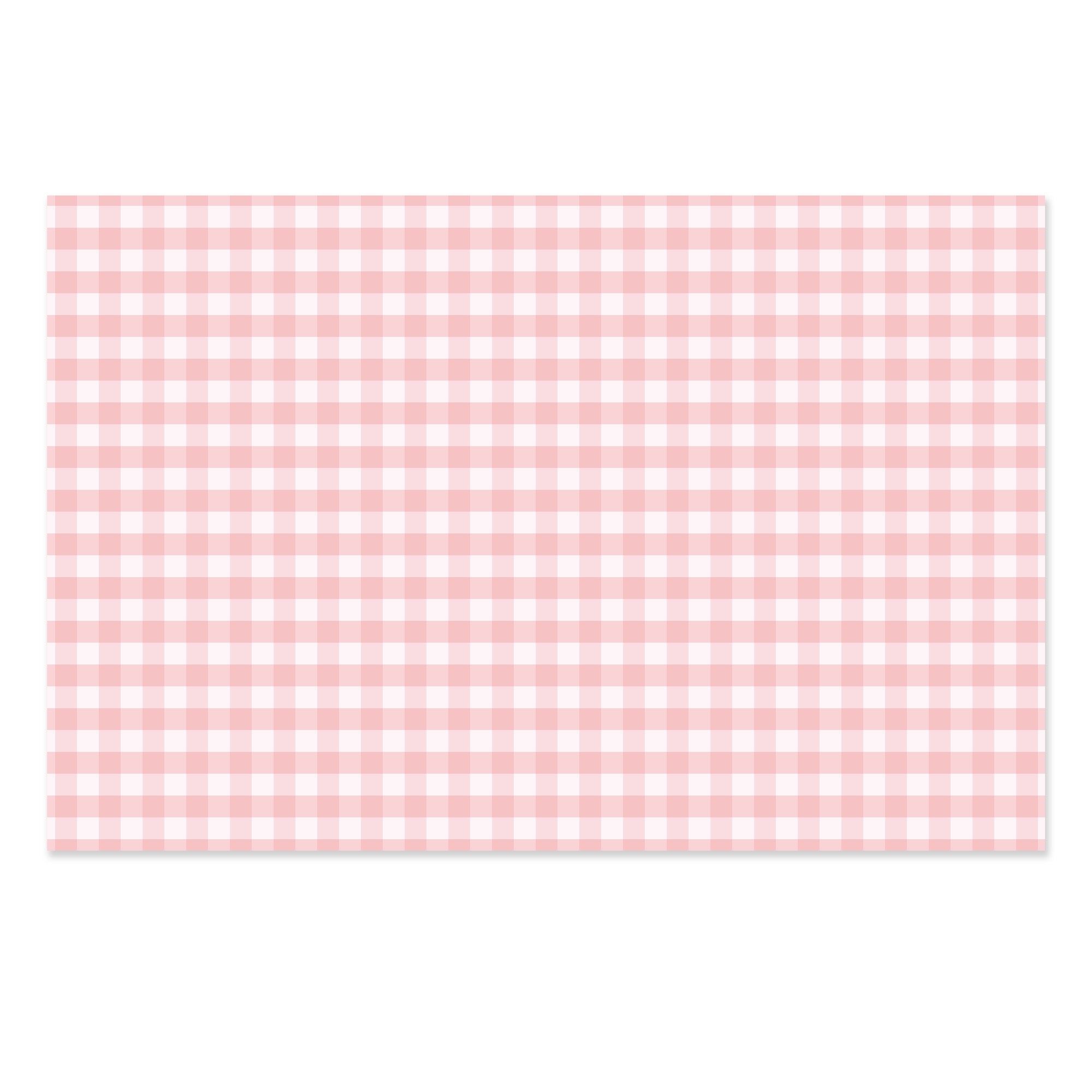 Gingham tablecloth