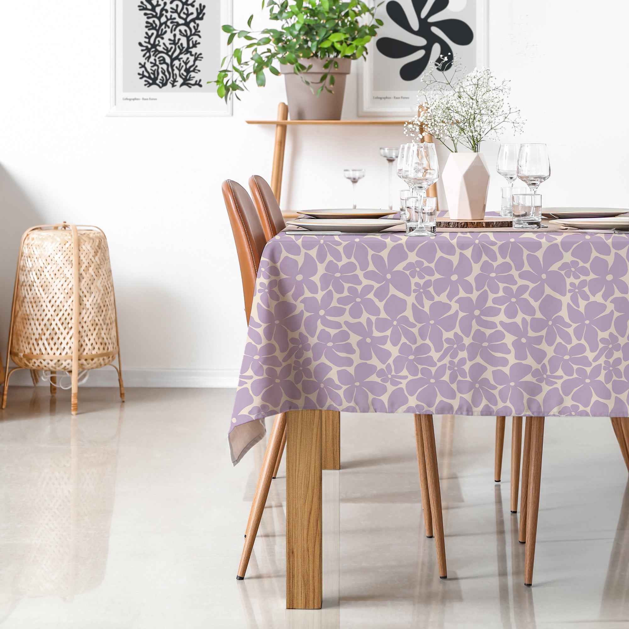 Vellum tablecloth