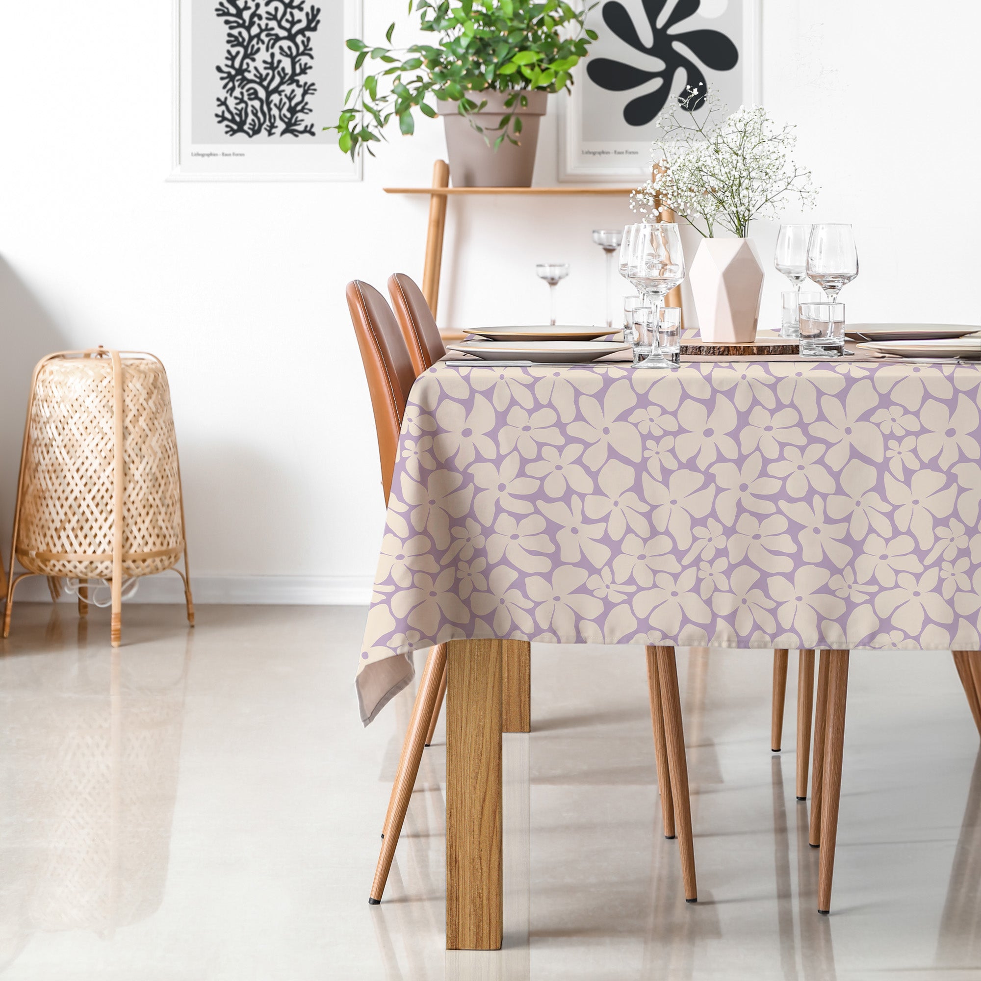 Vellum tablecloth