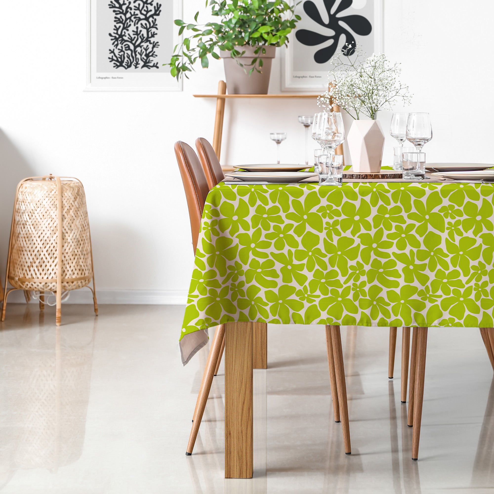 Vellum tablecloth