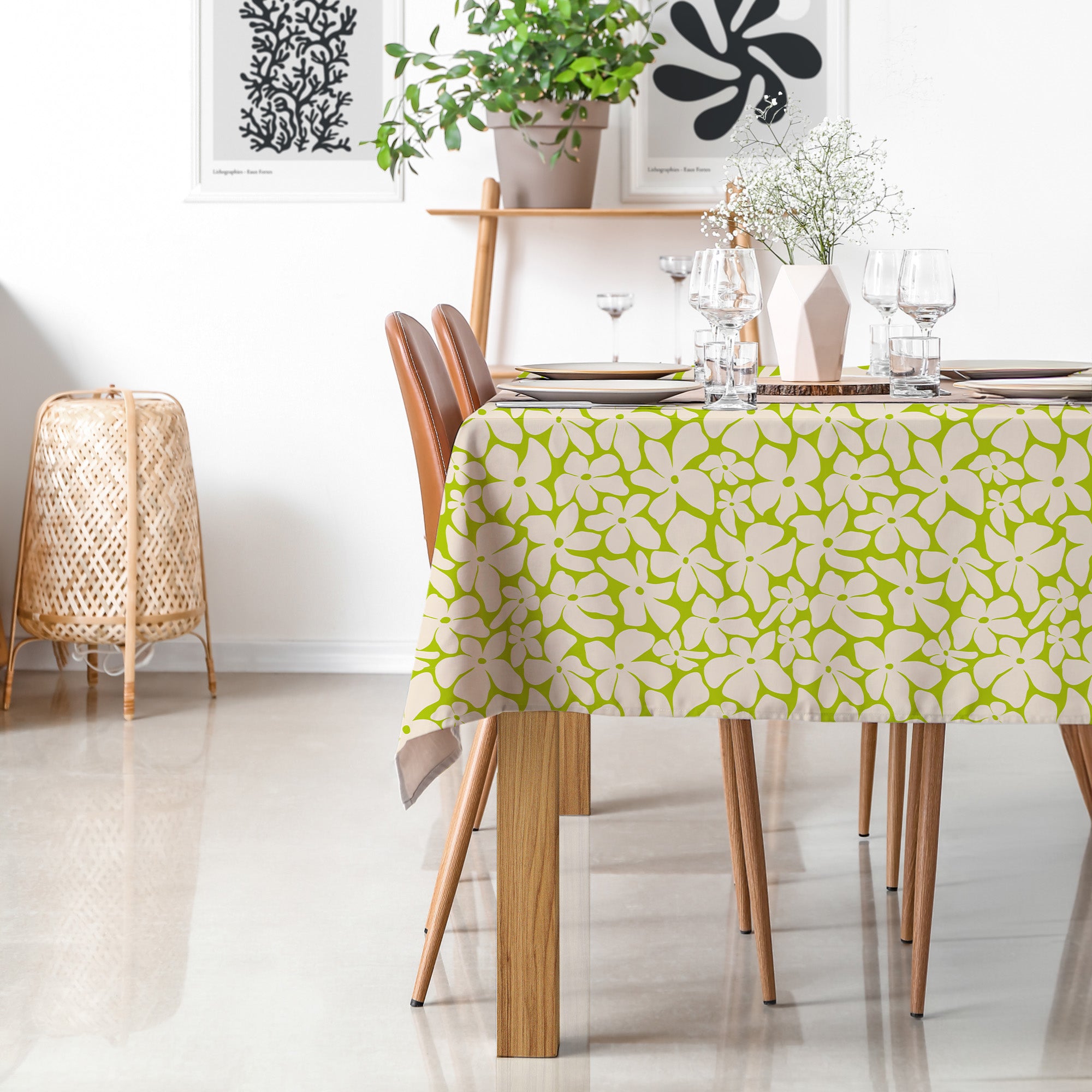 Vellum tablecloth