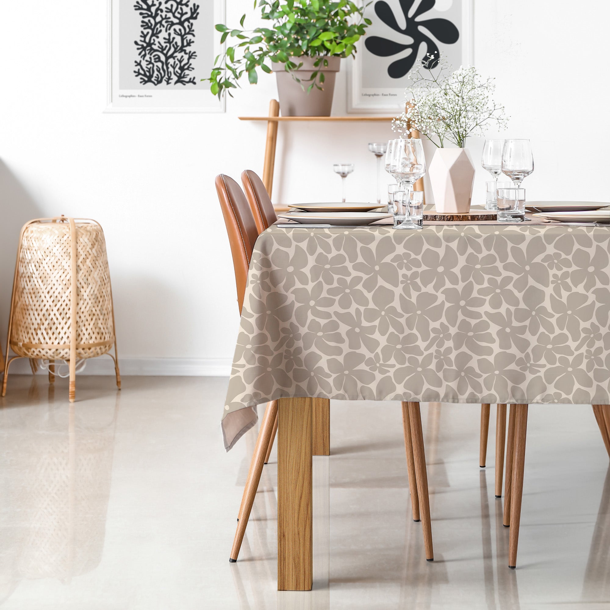 Vellum tablecloth