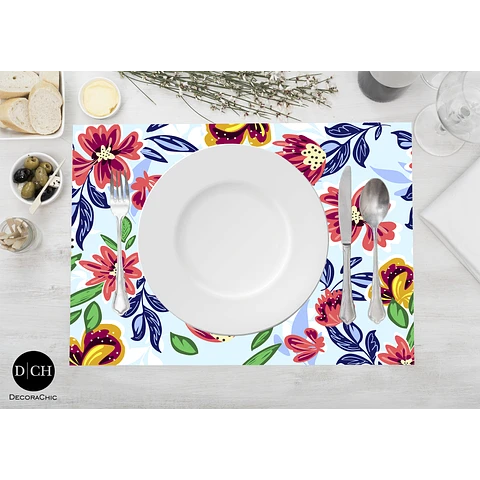 Set de Individuales Floral